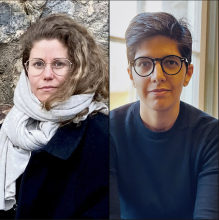 split image of awardees of prize, Olla right