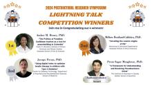 winners of the lightning talk competition 2024, Amber Henry 1st place