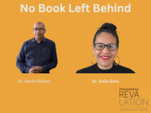 poster for no books left behind event