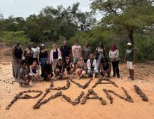 J-Term class spells out "UVA Pwani" to refer to Pwani University in Kilifi, Kenya. Kilifi is a coastal town located north of Mombasa