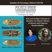 poster for politics and prose event