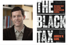 Image of Kahrl left and book cover right